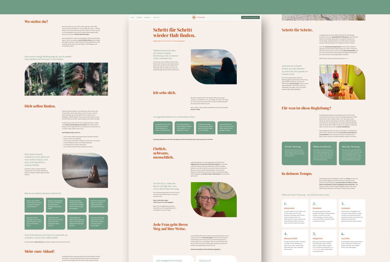 Screendesign für Tina Mai